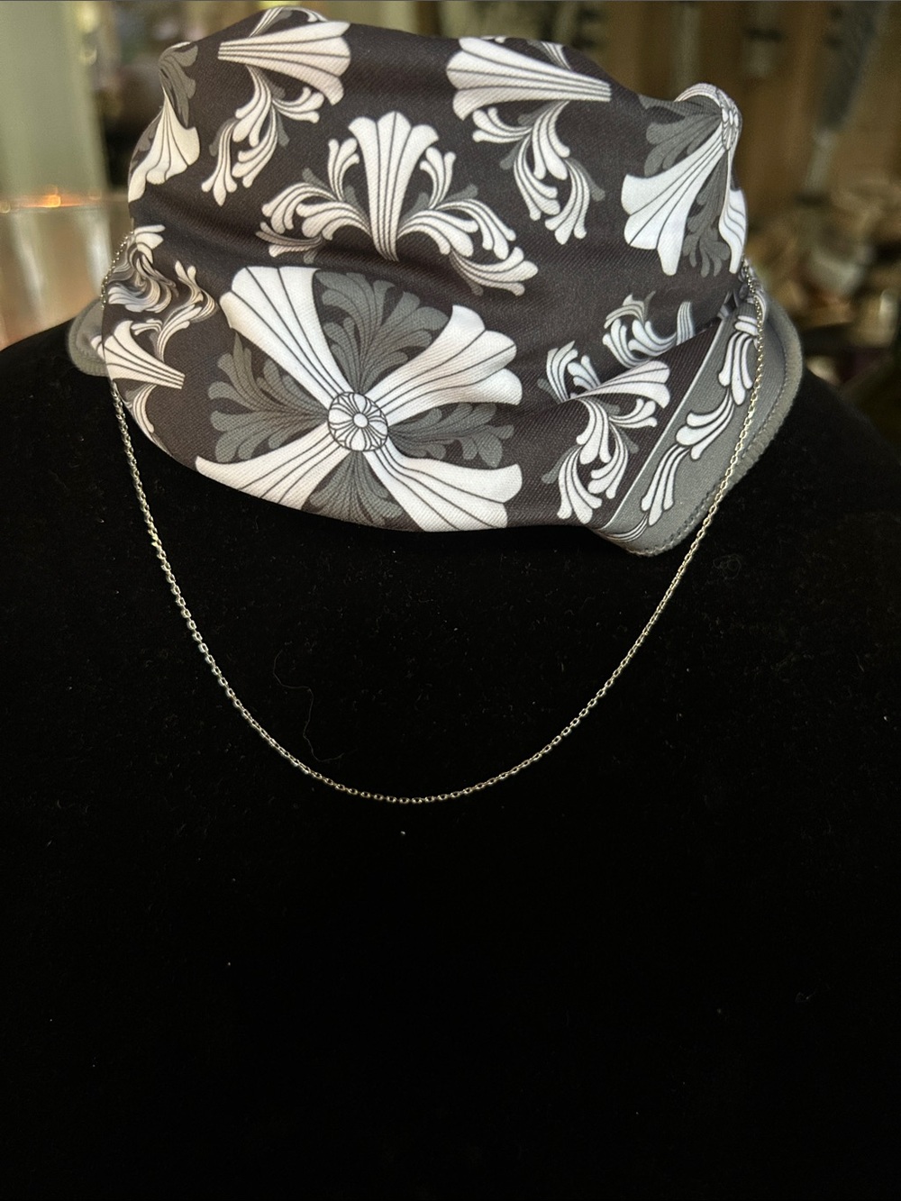 Sterling Silver Simple Cable Chain Necklace - Gray